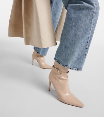 95 patent leather ankle boots | Gianvito Rossi