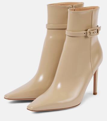 95 patent leather ankle boots | Gianvito Rossi