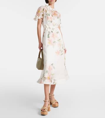 Plateausandalen Heloise 95 aus Metallic-Leder | Jimmy Choo