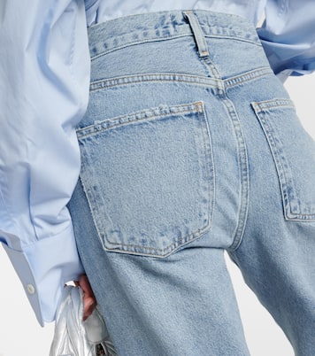 Distressed Mid-Rise Straight Jeans 90s | Agolde