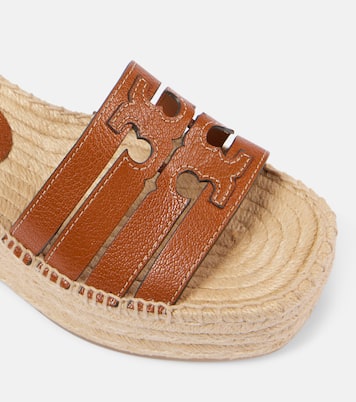 Alpargatas con cuña Ines de piel | Tory Burch