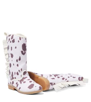 Printed fringed cowboy boots | Stella McCartney Kids