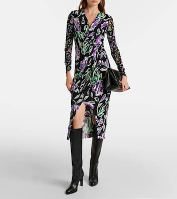 Vivianne floral jersey midi dress | Diane von Furstenberg