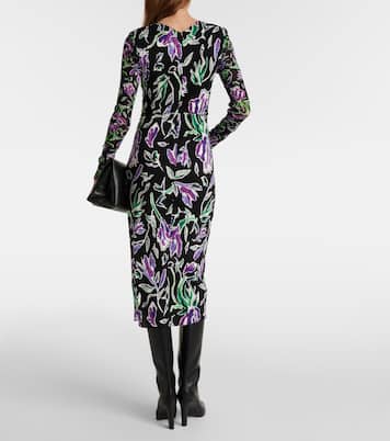 Vivianne floral jersey midi dress | Diane von Furstenberg