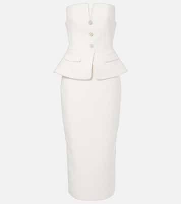 Bridal Midikleid aus Bouclé | Self-Portrait