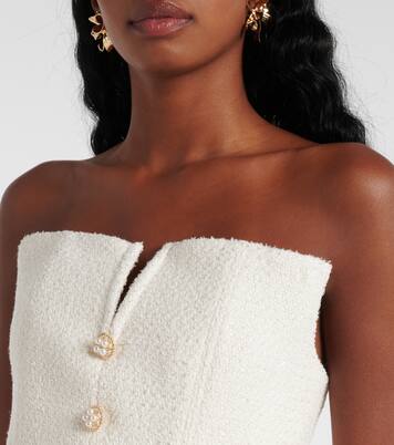 Bridal Midikleid aus Bouclé | Self-Portrait