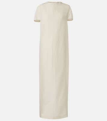 Robe longue Webster en soie et coton | Khaite