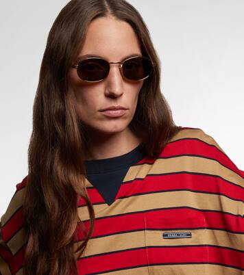 Iconic Plaque round sunglasses | Prada