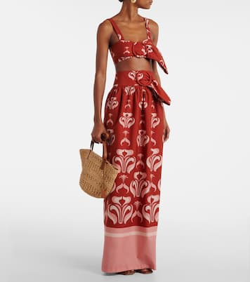 Bedruckter Maxirock aus Baumwolle | Adriana Degreas