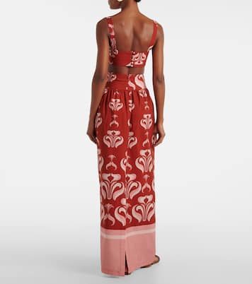 Bedruckter Maxirock aus Baumwolle | Adriana Degreas