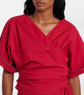 Cotton-blend blouse | Brunello Cucinelli