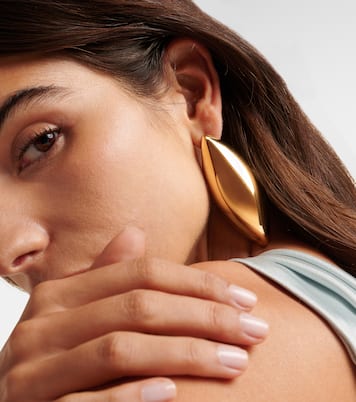 Boucles d'oreilles Puffy Dagger en plaqué or | Jennifer Fisher