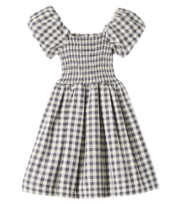 Cherisla checked cotton-blend dress | Molo