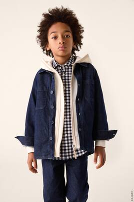 Gingham cotton-blend shirt | Il Gufo