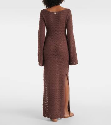 Rey crochet cotton-blend maxi dress | Bananhot