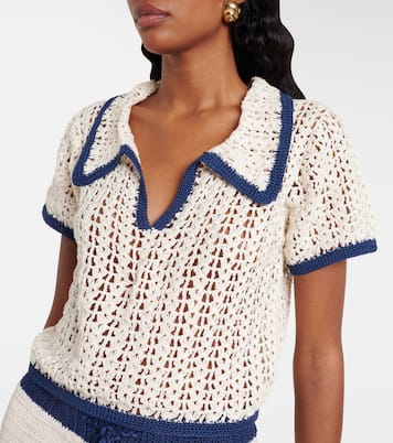 Polohemd Coastal aus Häkelstrick | Anna Kosturova