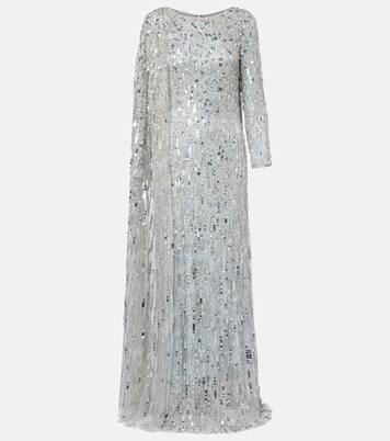 Robe longue Pauline à ornements | Jenny Packham