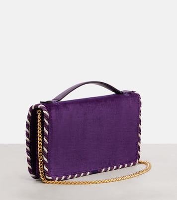 Schultertasche VLogo Mini aus Samt | Valentino Garavani