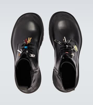 Hummer leather lace-up boots  | Balenciaga