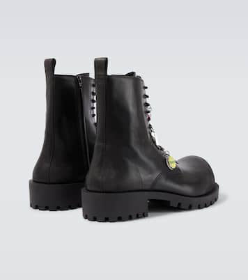 Hummer leather lace-up boots  | Balenciaga