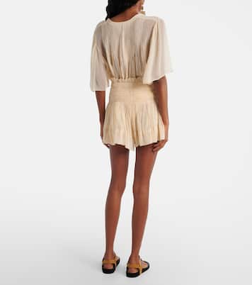 Maelly shirred silk shorts | Isabel Marant