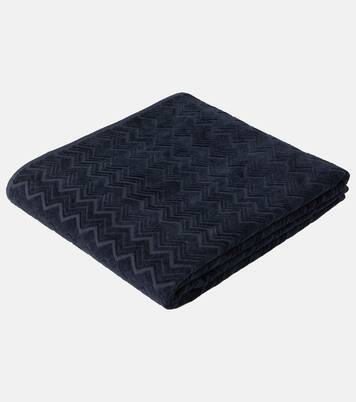 Chalk Zigzag cotton terry bath sheet | Missoni