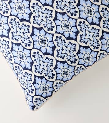 Palazzo Blue cotton cushion | La DoubleJ