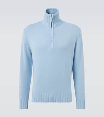 Cashmere half-zip sweater | Allude