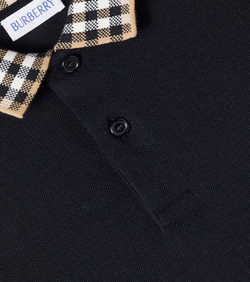 Burberry Check cotton piqué polo shirt | Burberry Kids