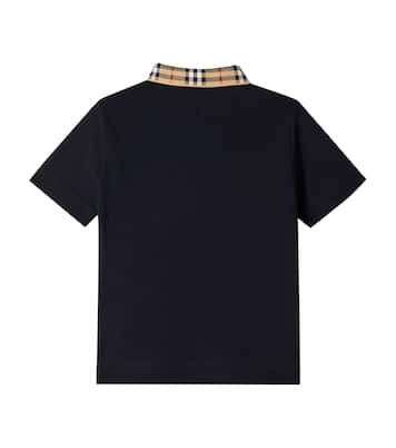 Burberry Check cotton piqué polo shirt | Burberry Kids