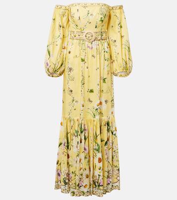 Robe Daisy Chains en lin et soie | Camilla