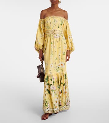Robe Daisy Chains en lin et soie | Camilla