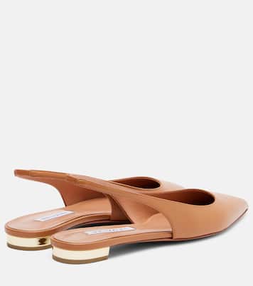 Purist leather slingback flats | Aquazzura