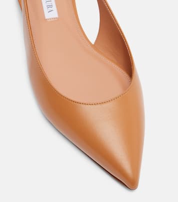 Purist leather slingback flats | Aquazzura