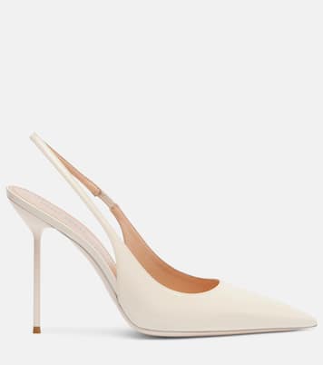 Bridal Lidia 105 patent leather slingback pumps | Paris Texas