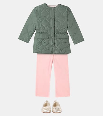 Reversible quilted jersey jacket | Bonpoint