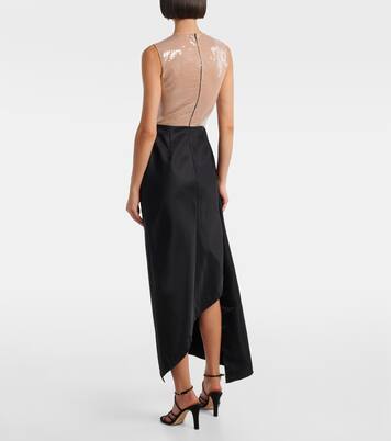 Robe longue à sequins | David Koma