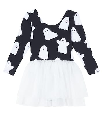 Printed jersey and tulle dress | Stella McCartney Kids