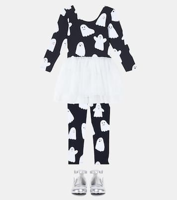 Printed jersey and tulle dress | Stella McCartney Kids