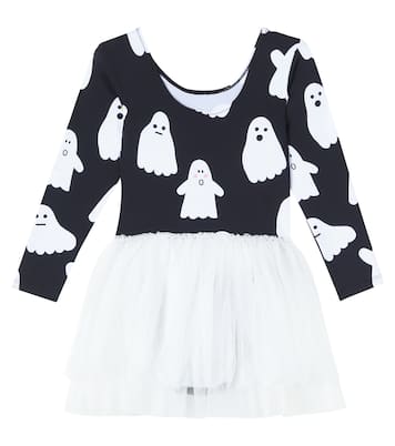 Printed jersey and tulle dress | Stella McCartney Kids