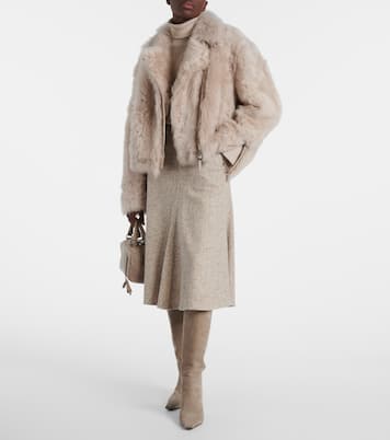 Monili suede knee-high boots | Brunello Cucinelli