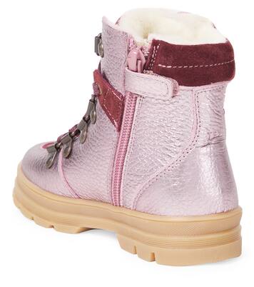 Toni suede-trimmed leather boots | Wheat