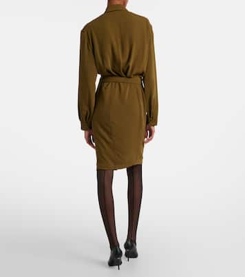 re/edit Cow-boys crêpe twill shirt dress | Mugler