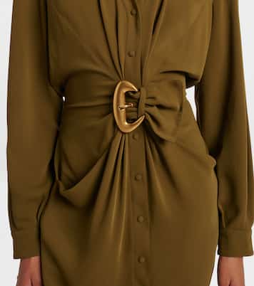 re/edit Cow-boys crêpe twill shirt dress | Mugler