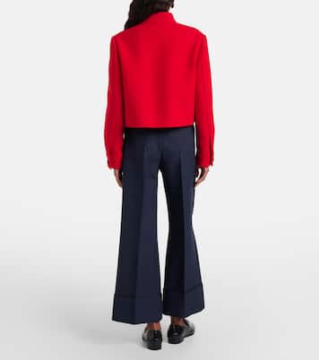 Weite Hose VGold aus Crepe Couture | Valentino