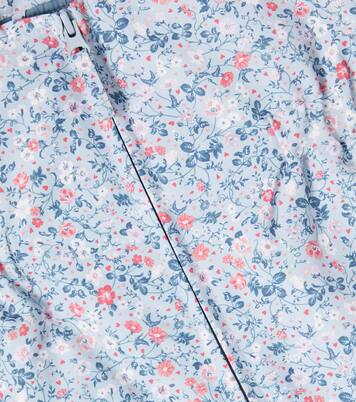 Sal floral ski salopettes | Wheat