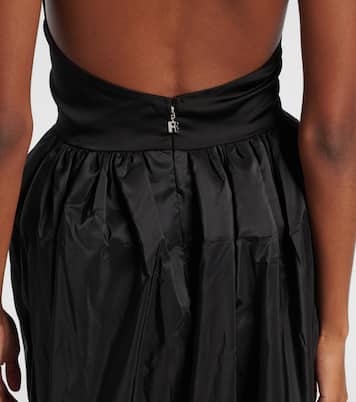 Gathered satin taffeta maxi dress | Rotate