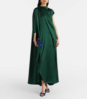 Hiba silk satin maxi dress | Roksanda