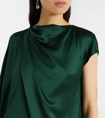 Hiba silk satin maxi dress | Roksanda