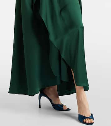 Hiba silk satin maxi dress | Roksanda